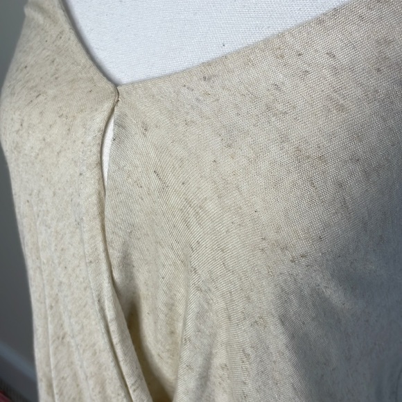 Silence & Noise Bubble Front & Wrap Cream Women's Top - Picture 3 of 11